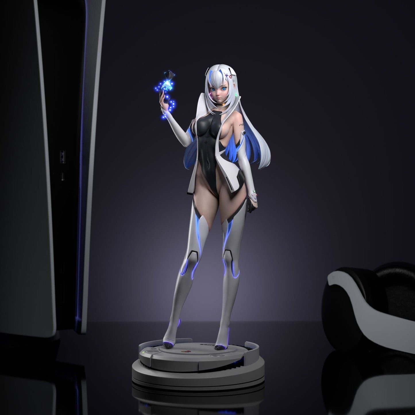 PS5 Chan and Bunny Statue  - STL 3D Print Files