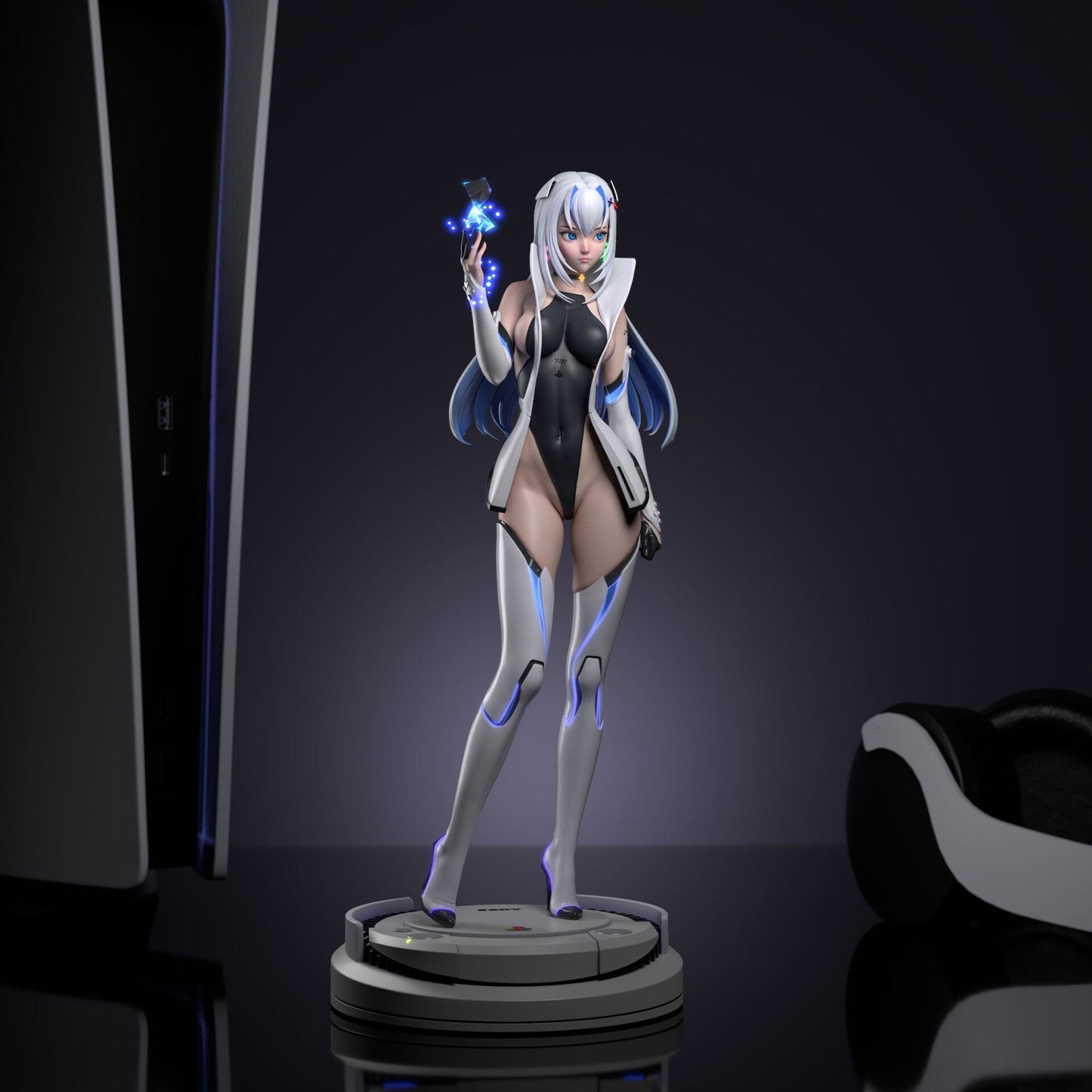 PS5 Chan and Bunny Statue  - STL 3D Print Files