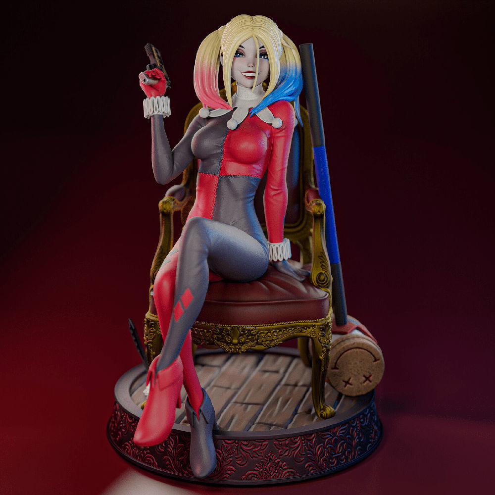 1534 Classic Harley Quinn - DC Comics - STL 3D Print Files