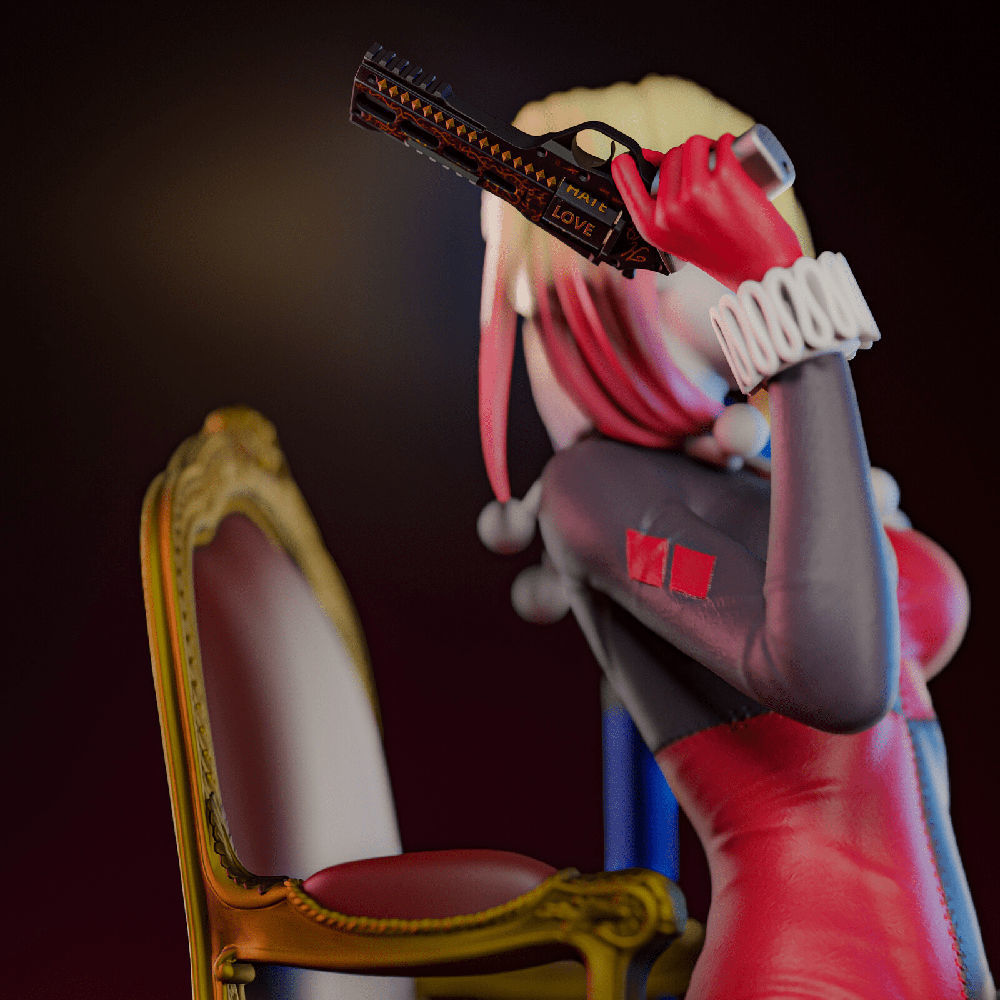 1534 Classic Harley Quinn - DC Comics - STL 3D Print Files