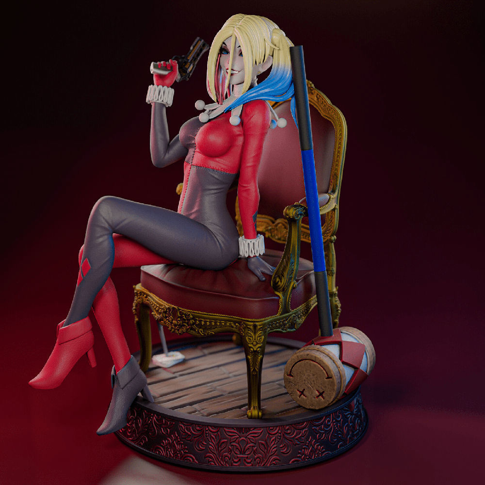 1534 Classic Harley Quinn - DC Comics - STL 3D Print Files