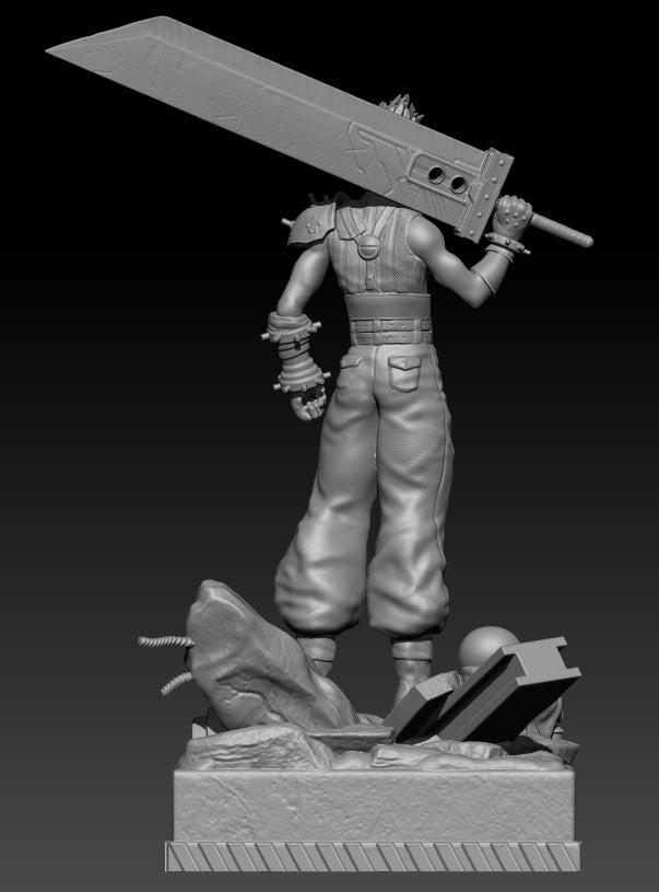 Cloud Strife - Final Fantasy - STL 3D Print Files