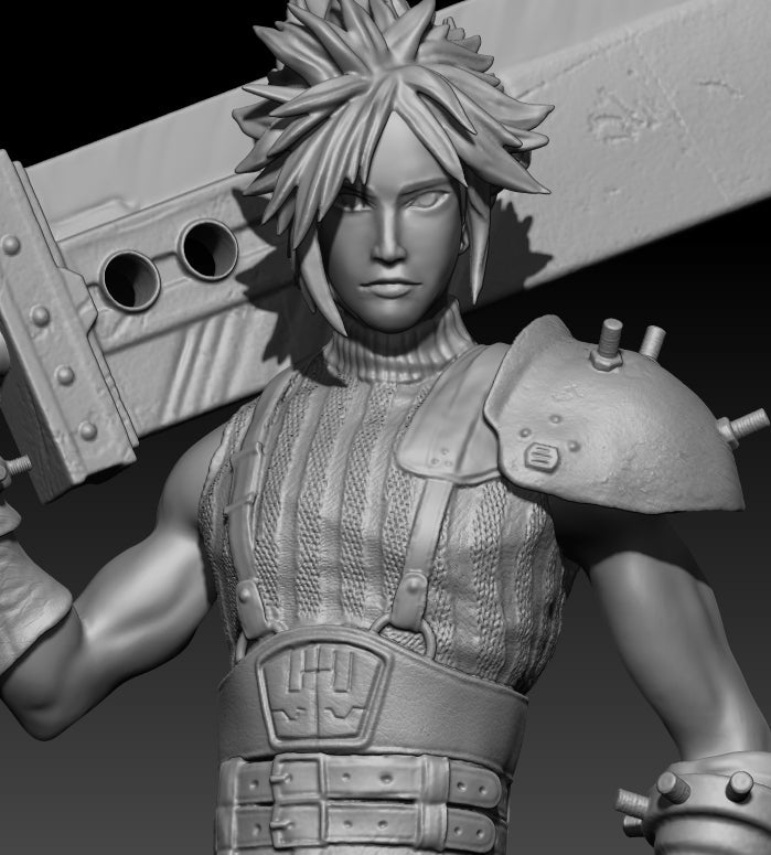 Cloud Strife - Final Fantasy - STL 3D Print Files