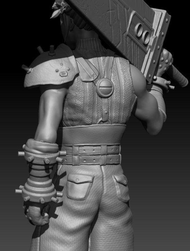 Cloud Strife - Final Fantasy - STL 3D Print Files