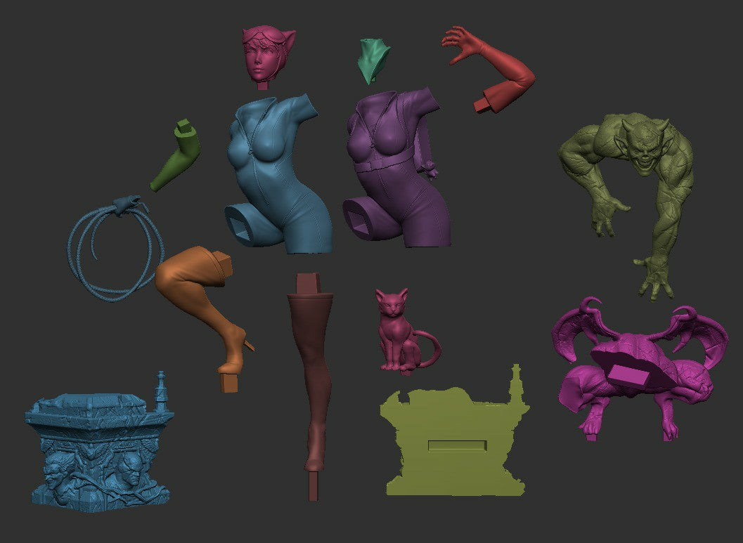 1272 CATWOMAN - DC Comics - STL 3D Print Files