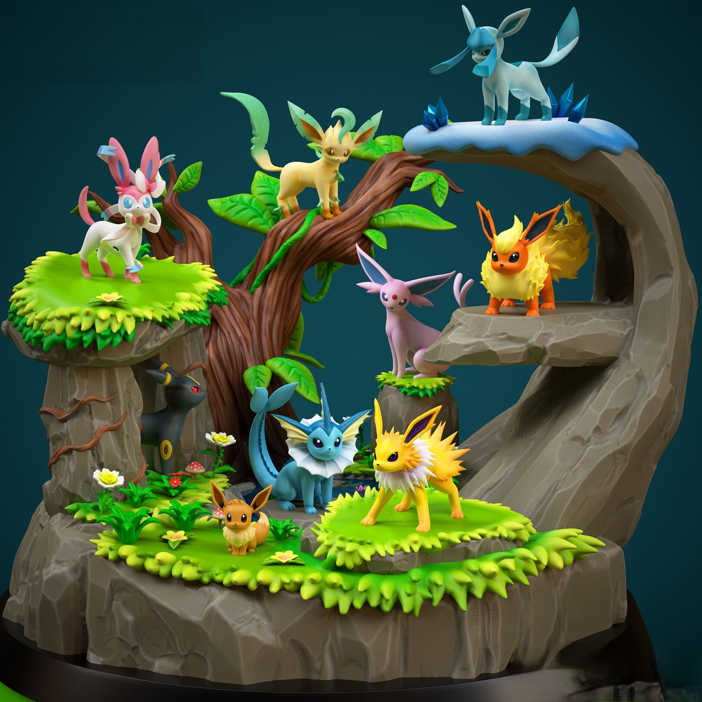 Eeveelutions - Pokemon - STL 3D Print Files