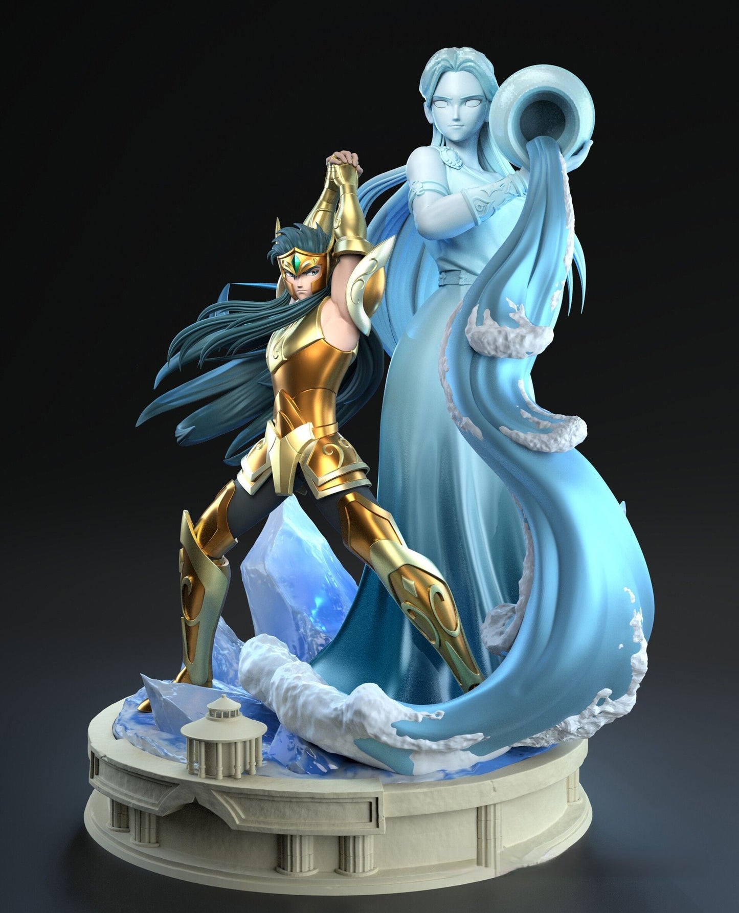 Aquarius Camus -  Saint Seiya - STL 3D Print Files