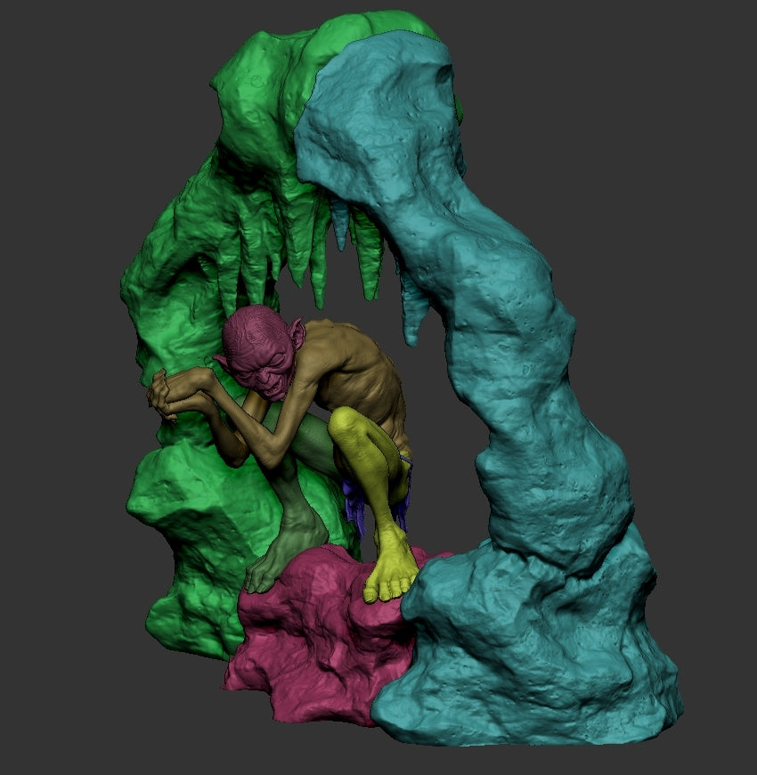 1460 Gollum - The Lord of the Rings - STL 3D Print Files