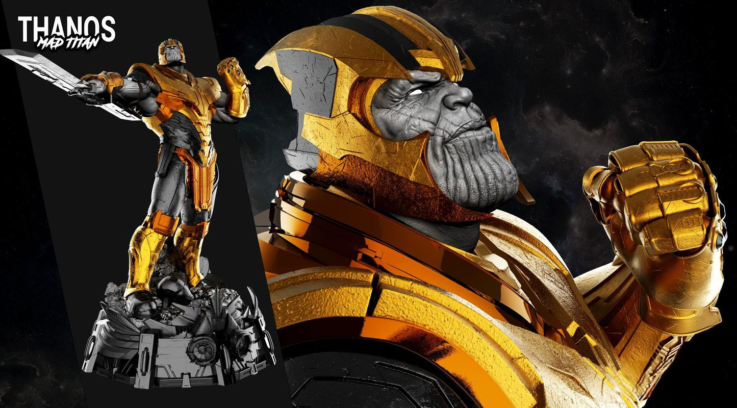 Thanos Sculpture - Marvel Comics - STL 3D Print Files