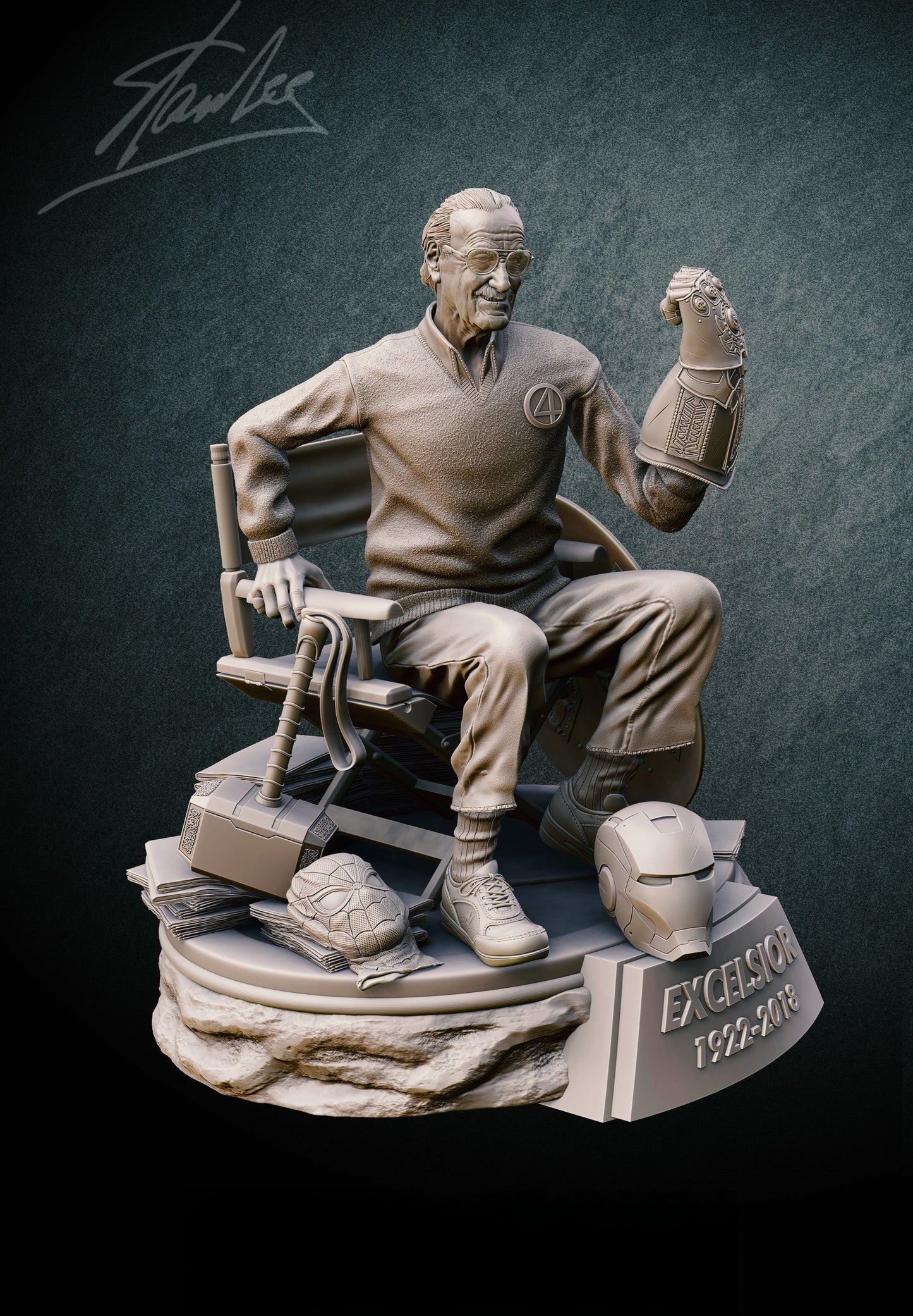 Stan Lee - Marvel - STL 3D Print Files