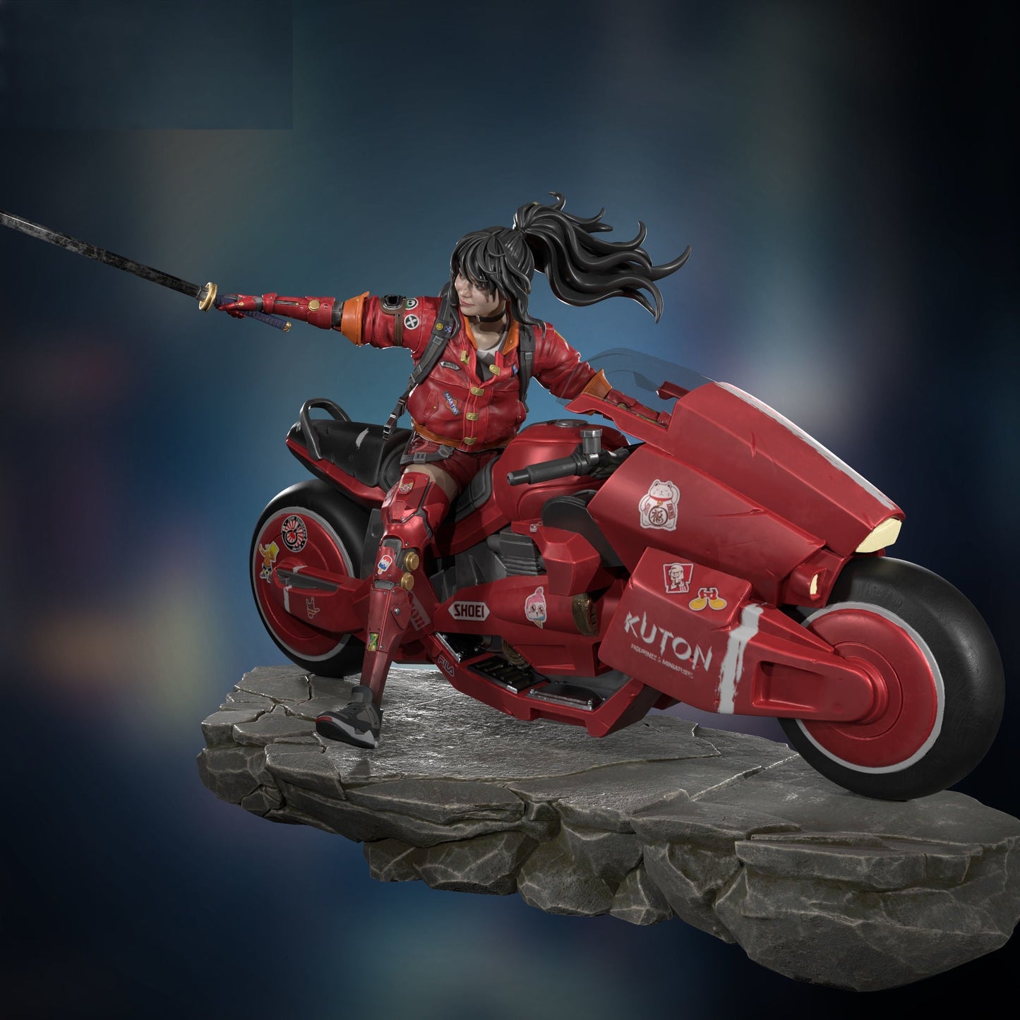 Strive Moto Rider - STL 3D Print Files