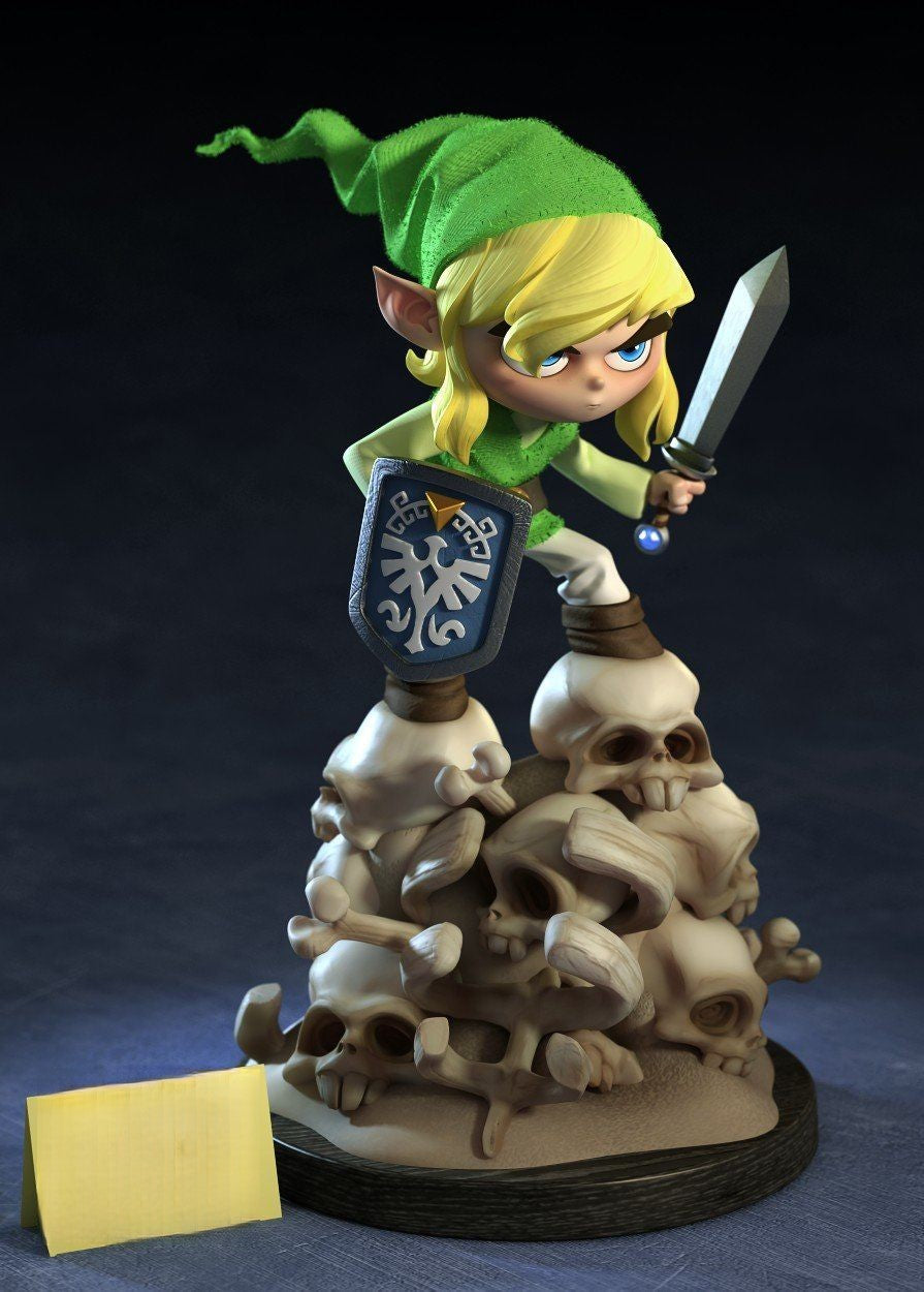 Chibi Link - The Legend of Zelda - STL 3D Print Files