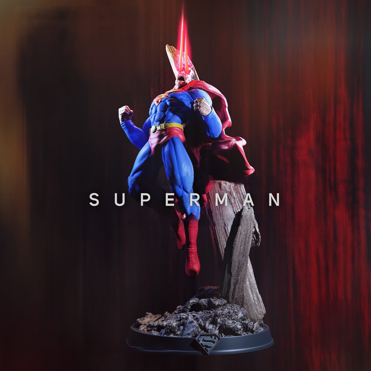 Superman Red Eyes - DC Comics  - STL 3D Print Files