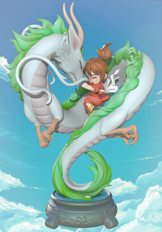 Haku And Chihiro - Spirited Away - STL 3D Print Files