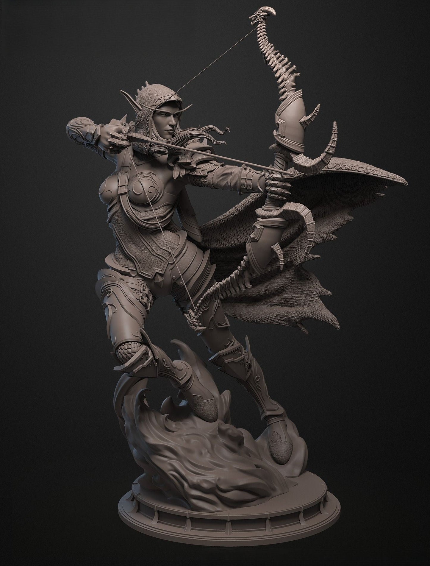 Sylvanas Windrunner - World of Warcraft - STL 3D Print Files