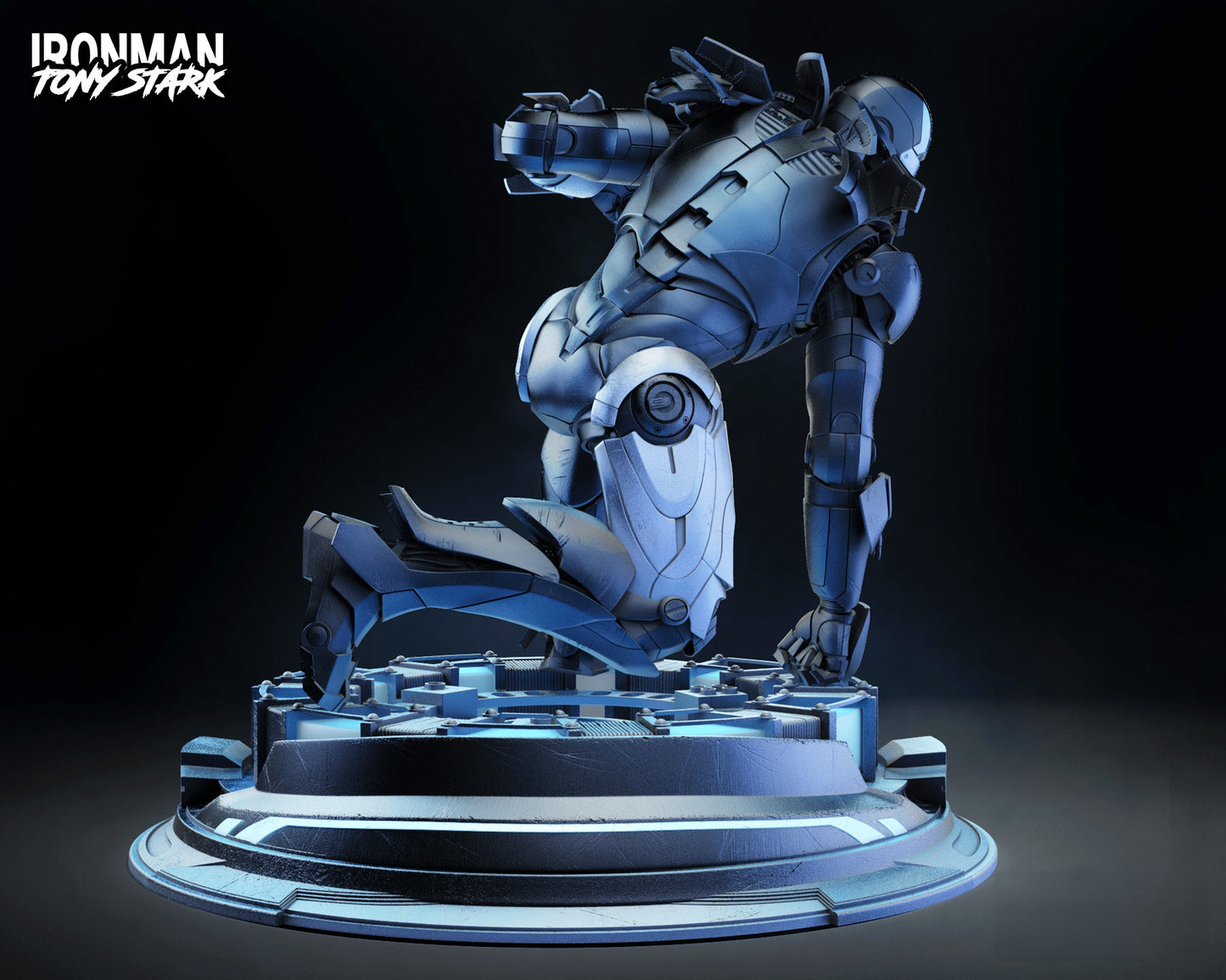 Iron Man Landing Pose - Marvel Comics - STL 3D Print Files