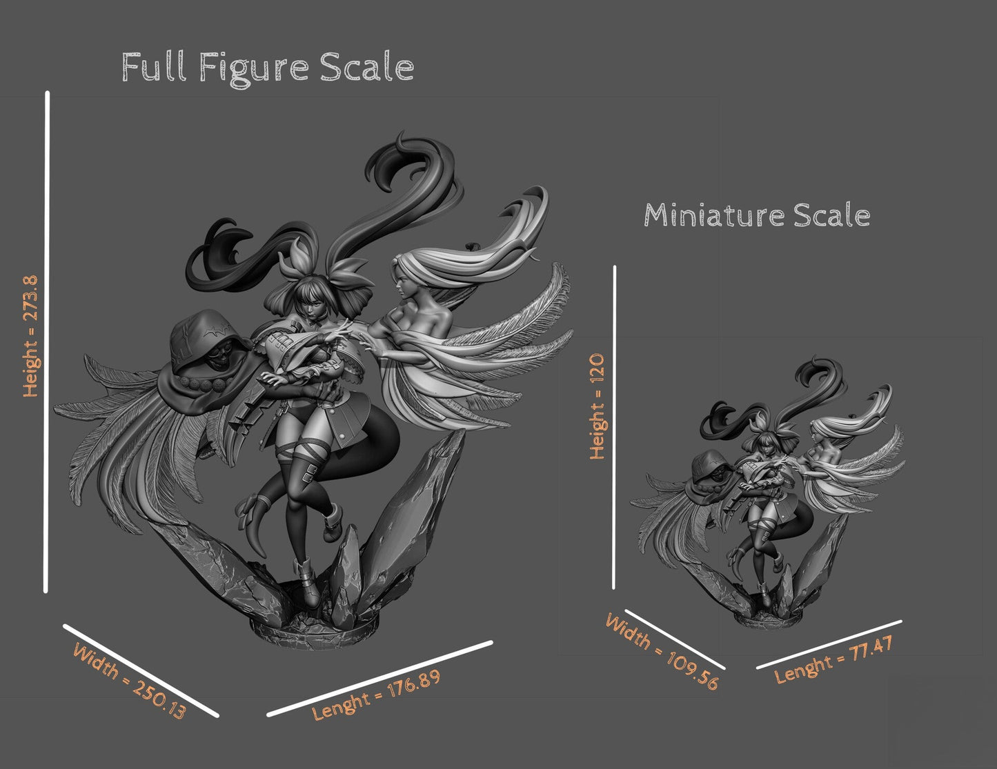 Dizzy - Guilty Gear - STL 3D Print Files