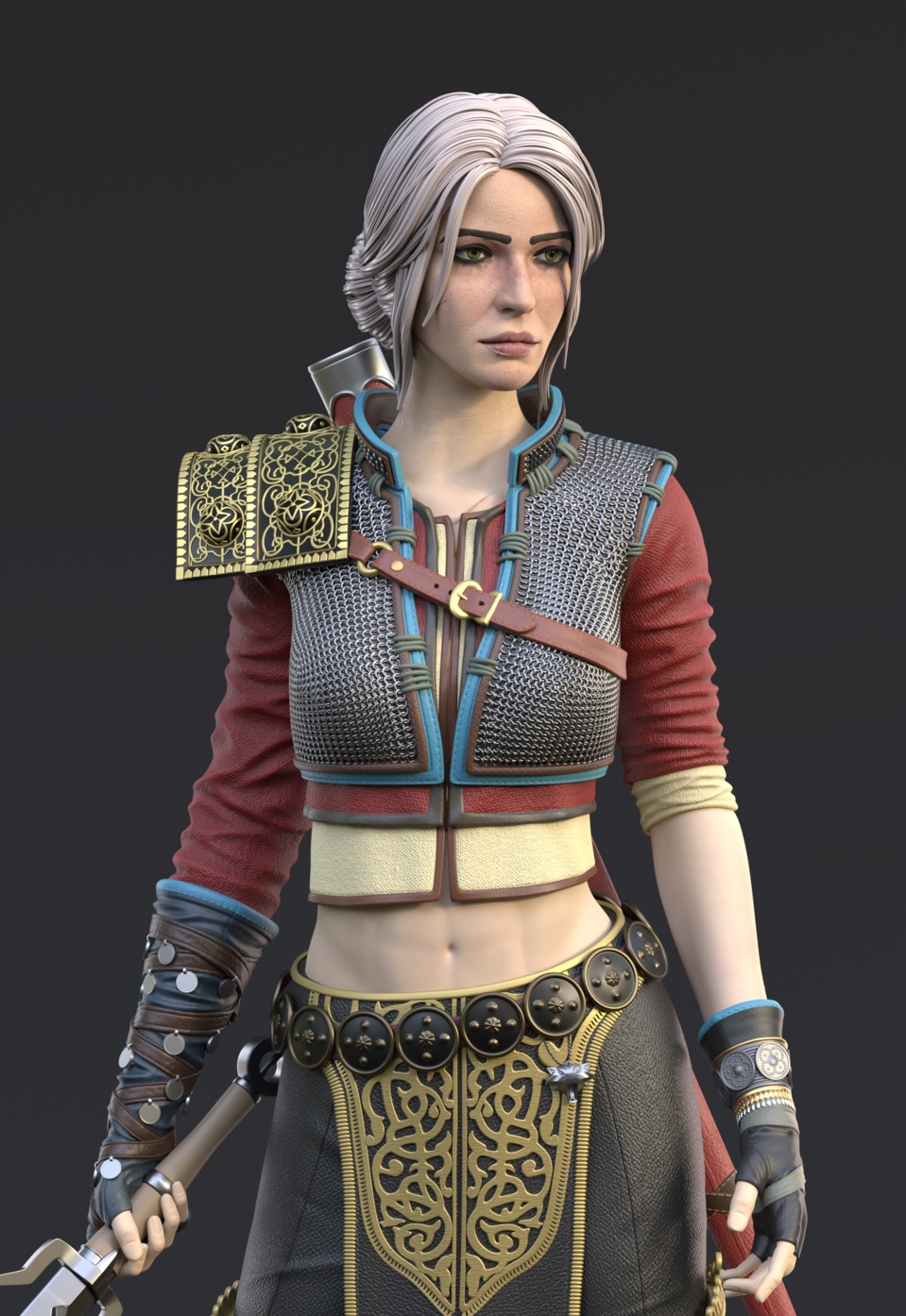 Ciri - The Witcher 3 - STL 3D Print Files