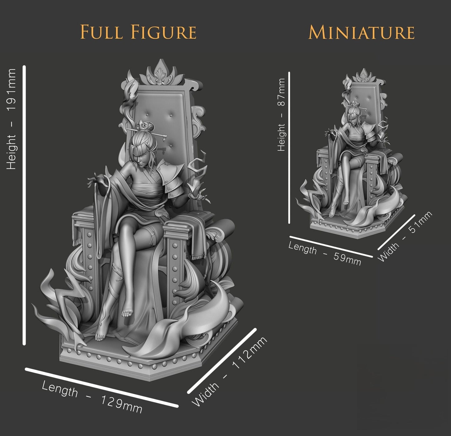 Azula - Avatar Last Airbender - STL 3D Print Files