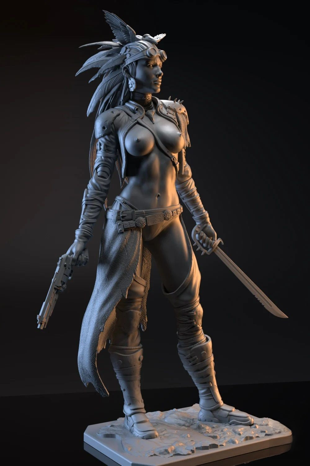 Sacheen NSFW - The Wasteland Survivor - STL 3D Print Files