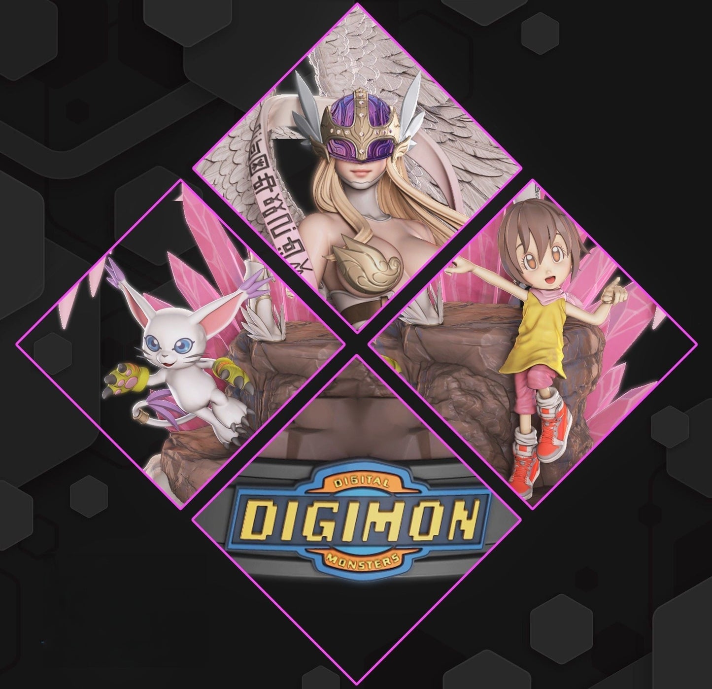 Hikari and Angewomon - Digimon - STL 3D Print Files