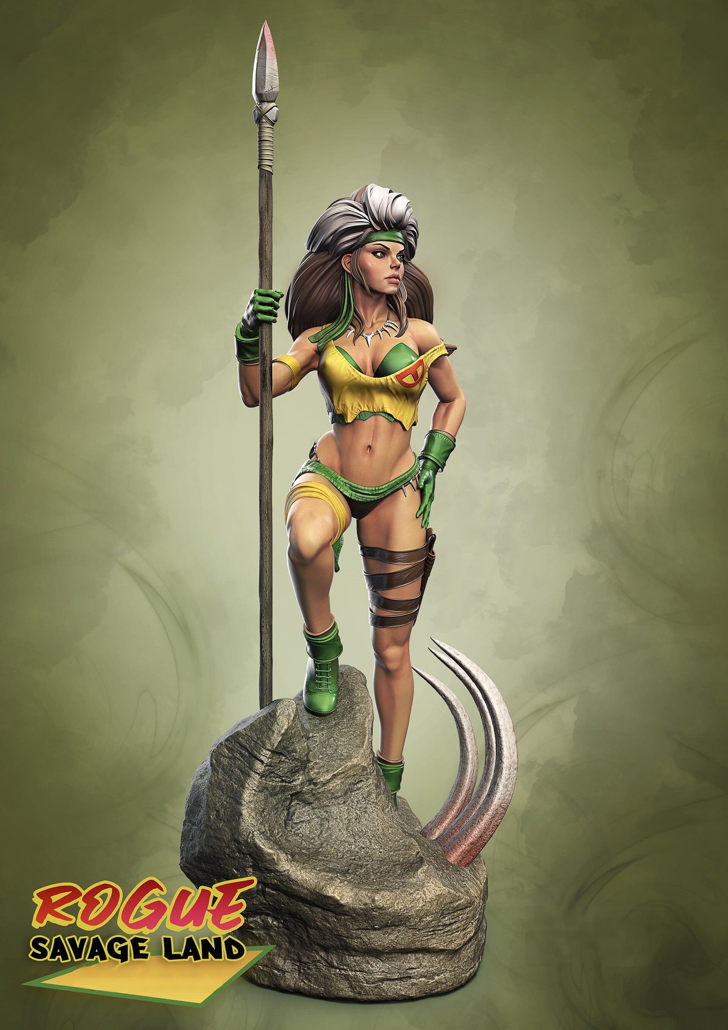 1381 Rogue - Savage Lands - X-men - STL 3D Print Files