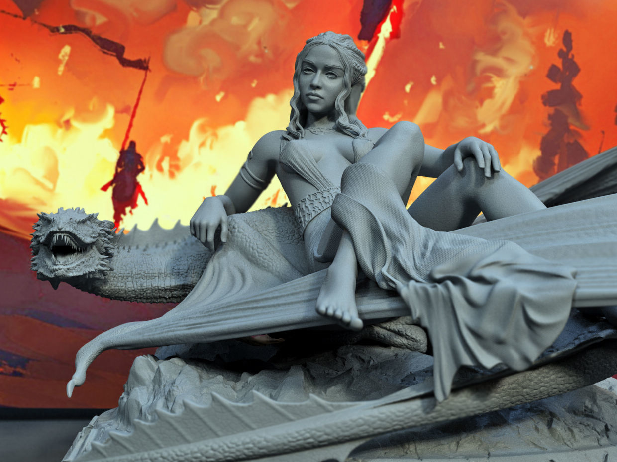 Daenerys Targaryen NSFW - Game of Thrones - STL 3D Print Files