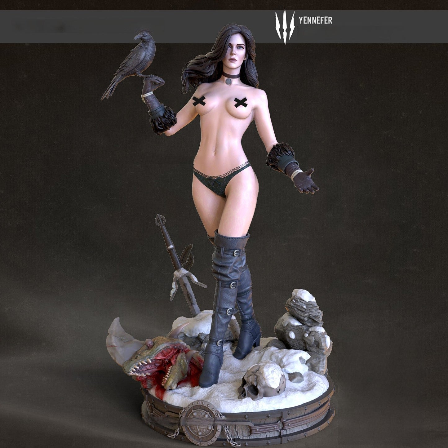 1613 Yennefer NSFW - The Witcher - STL 3D Print Files