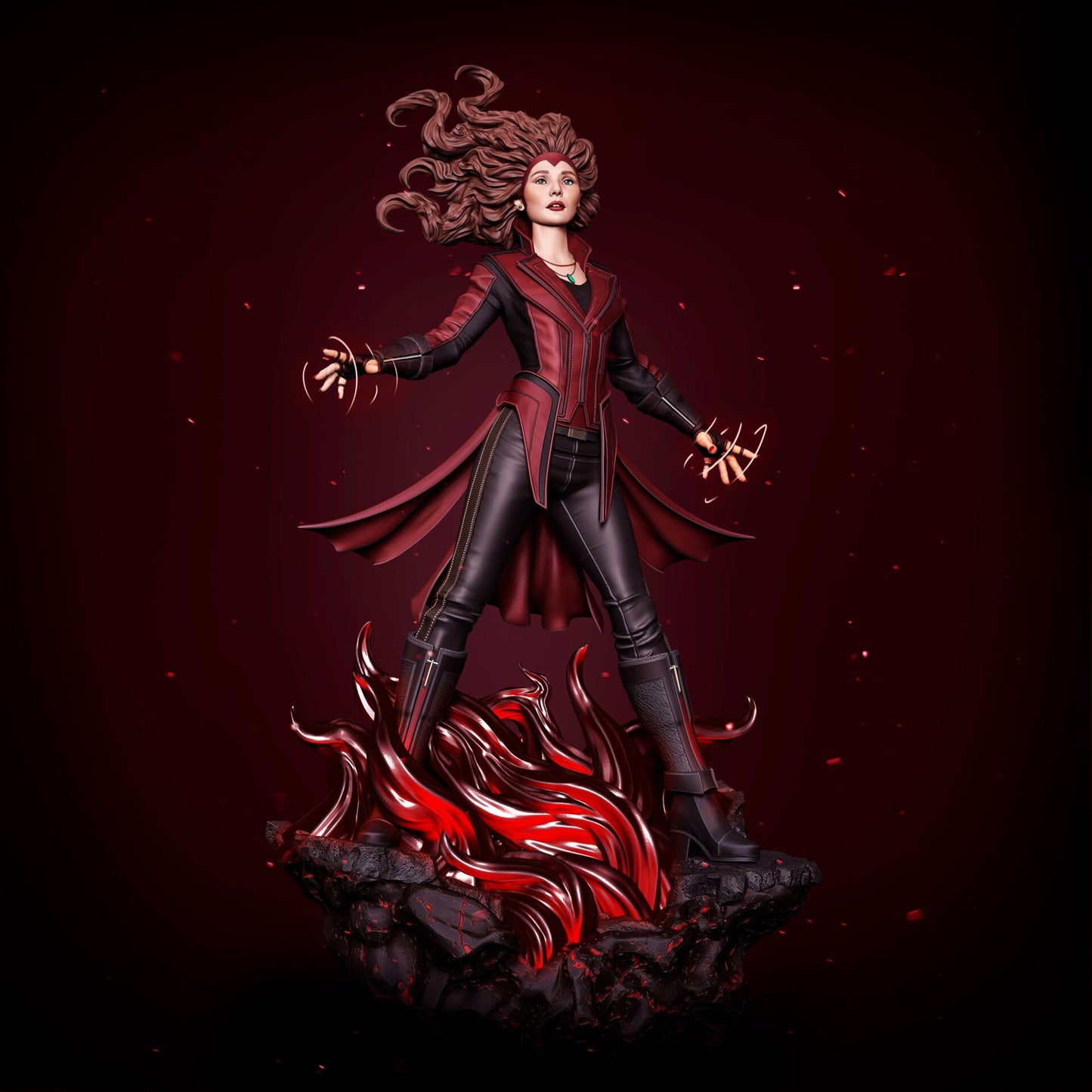 1442 Scarlet Witch - Wanda - STL 3D Print Files