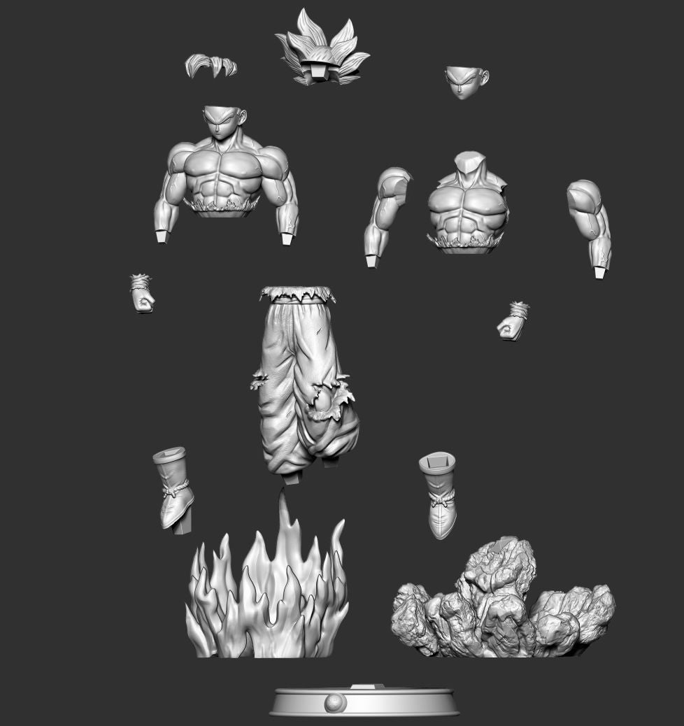 Goku Ultra Instinct - STL 3D Print Files