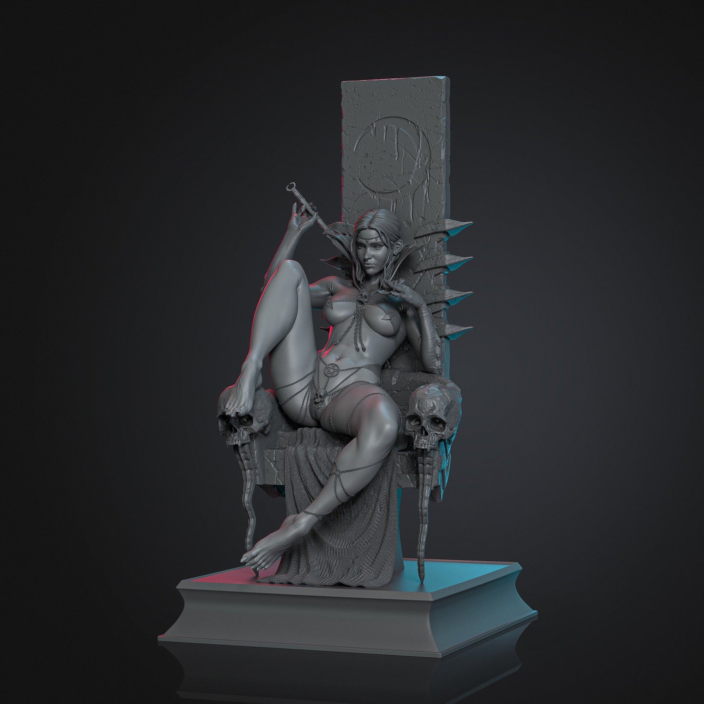 Throne Lady - STL 3D Print Files