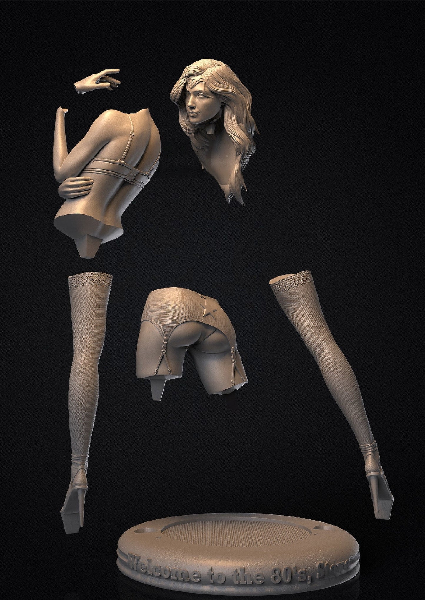 Wonder Woman NSFW - Diana Prince - STL 3D Print Files