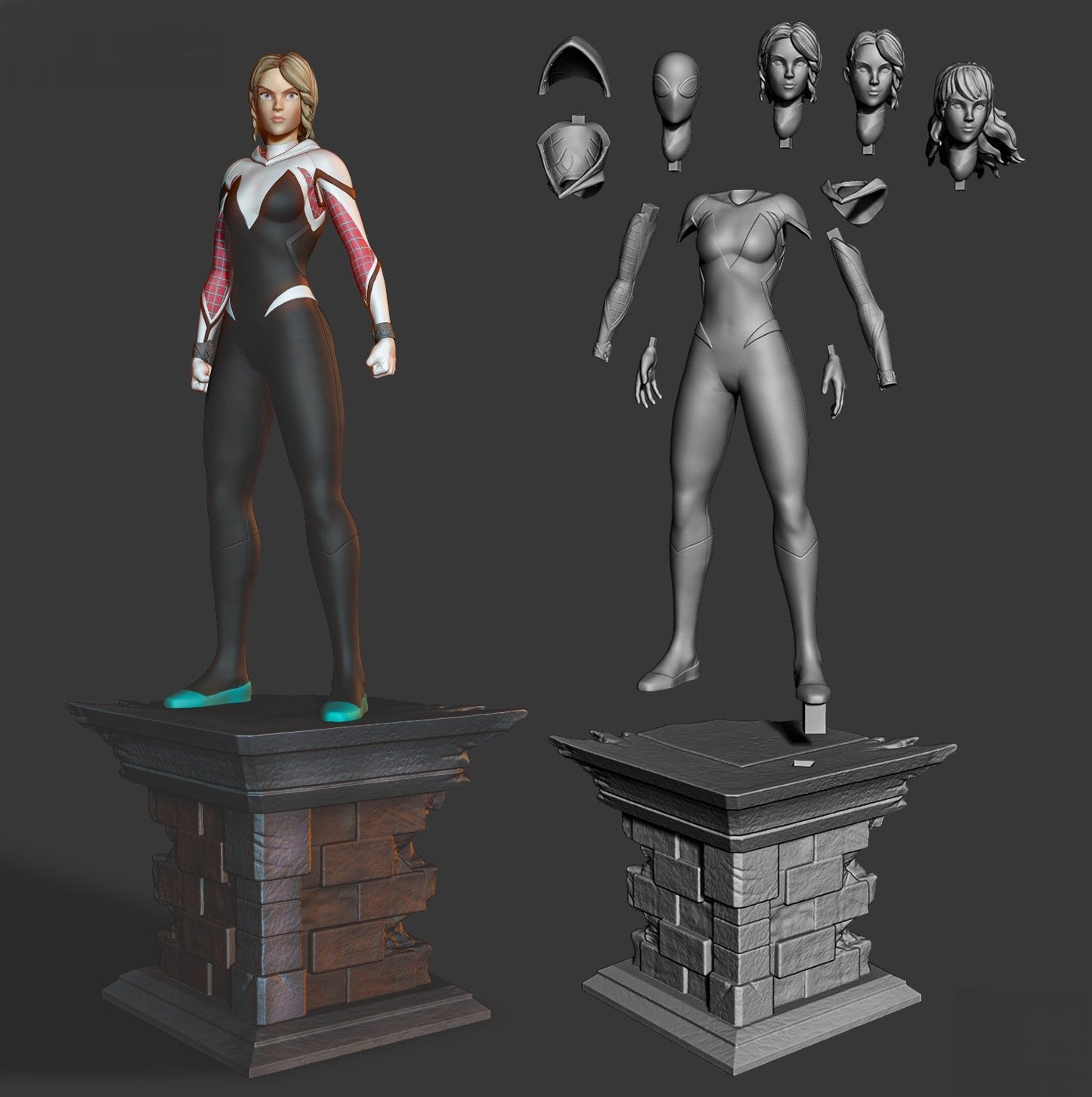 1378 Spider Gwen - MARVEL COMICS - STL 3D Print Files