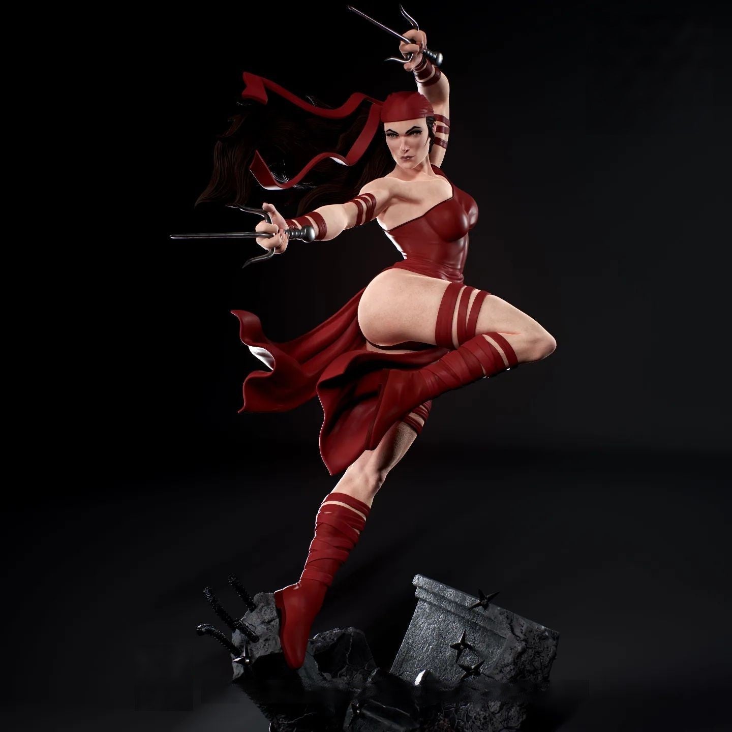 1510 Elektra - Marvel Comics - STL 3D Print Files