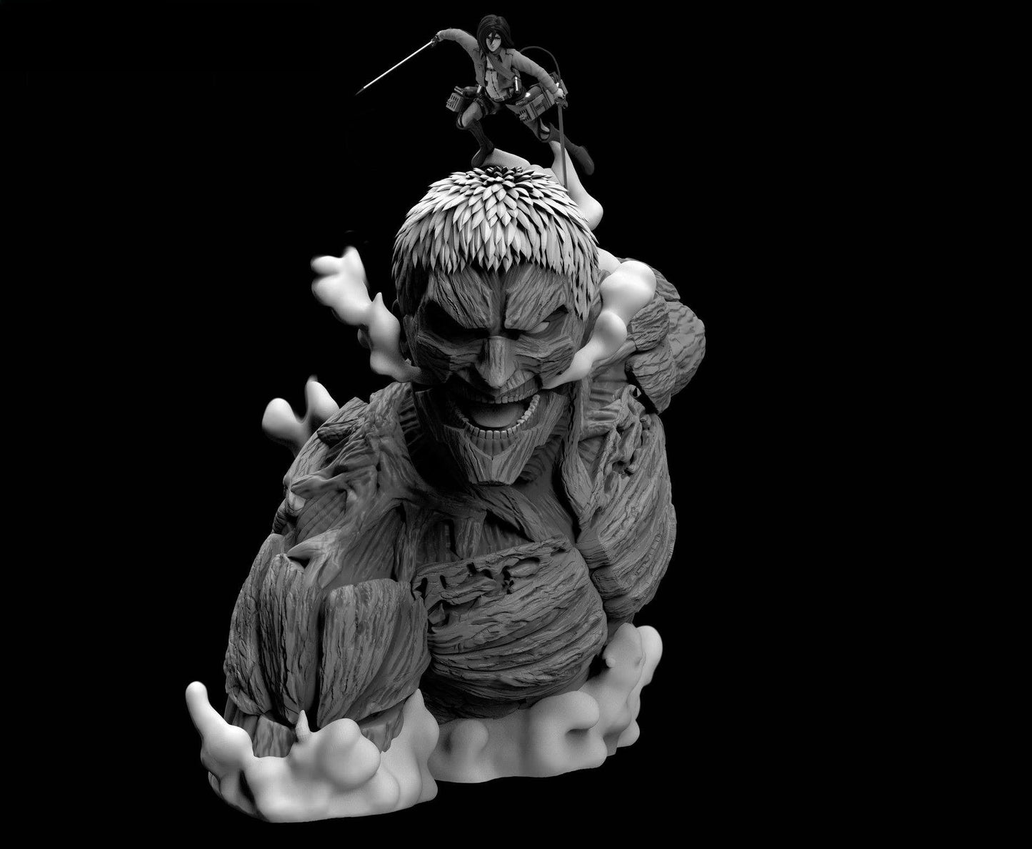 Armored Titan And Mikasa Ackerman - Attack on Titan - STL 3D Print Files