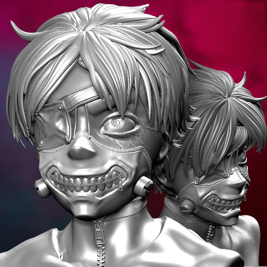 Ken Kaneki - Tokyo Ghoul  - STL 3D Print Files