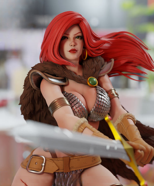 1357 Red Sonja NSFW - Marvel Comics - STL 3D Print Files