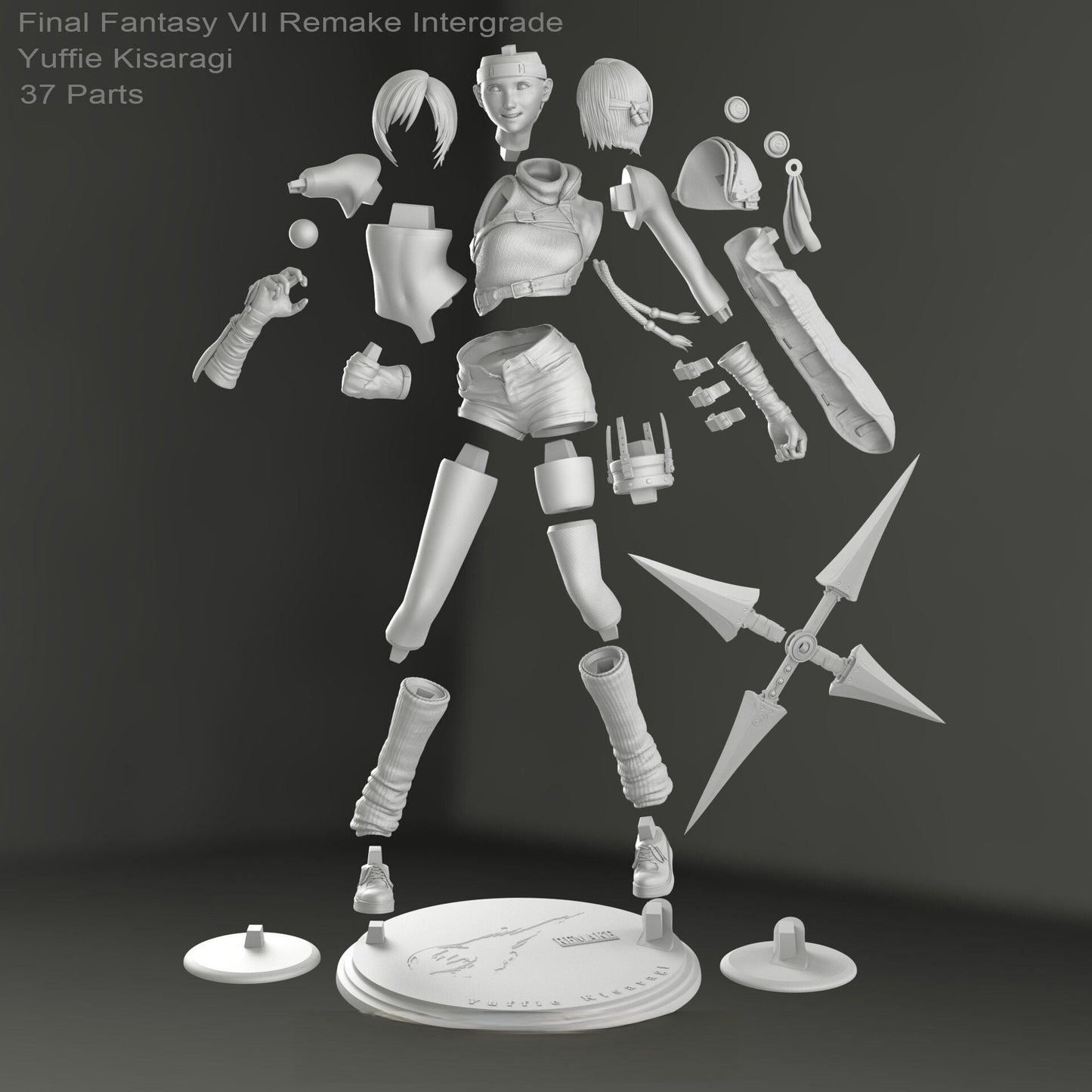 Yuffie Kisaragi - Final Fantasy - STL 3D Print Files