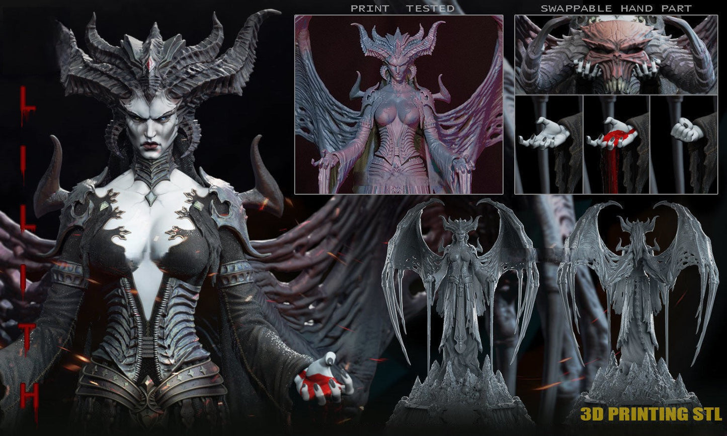 1415 Lilith - Diablo - STL 3D Print Files