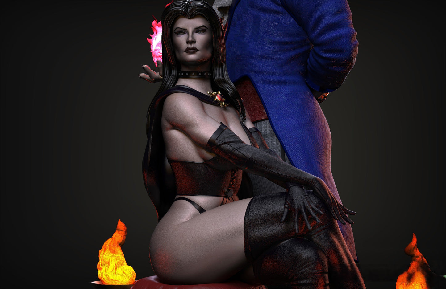 Sebastian Shaw and Selene Gallio - Hellfire Club - Marvel Comics - STL 3D Print Files