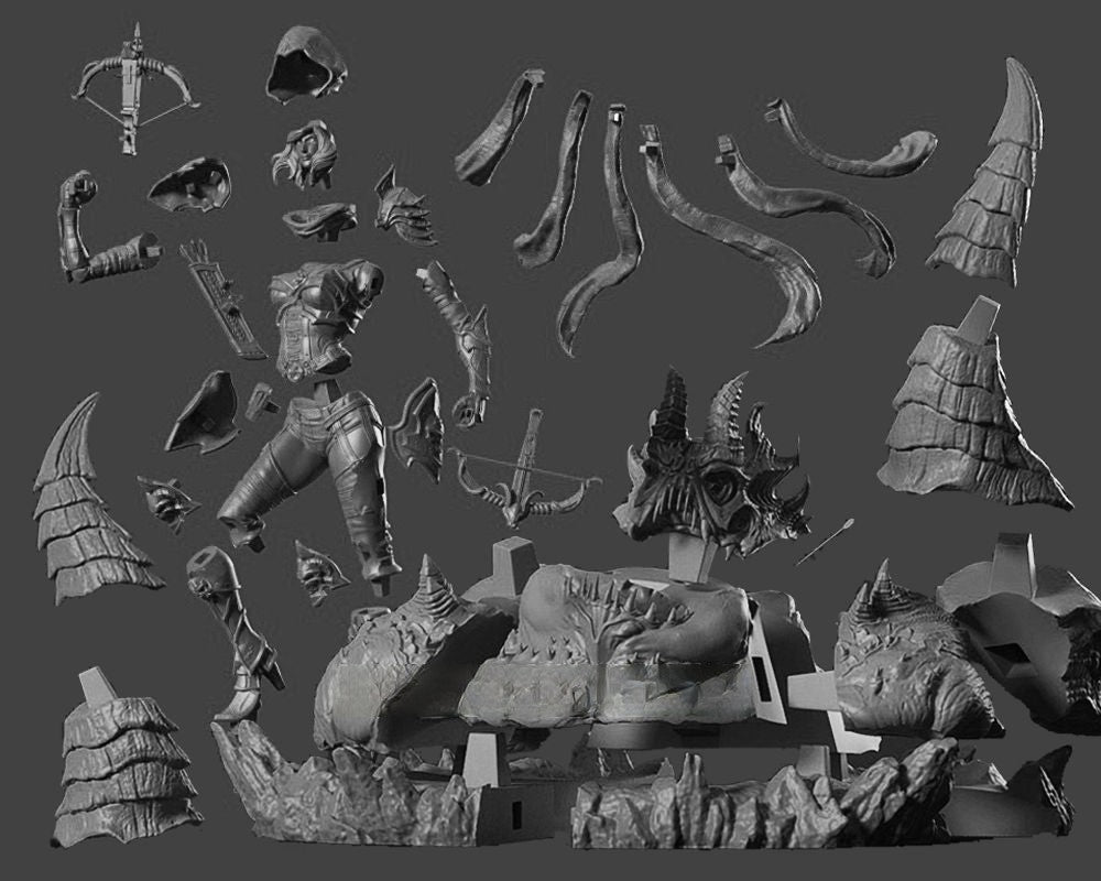 Demon Hunter - Diablo - STL 3D Print Files