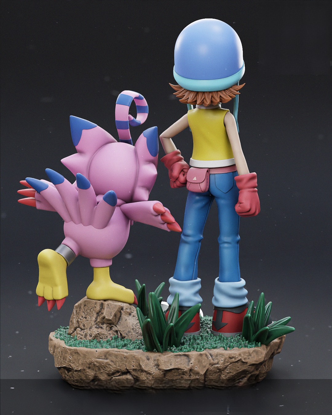 Takenouchi Sora And Piyomon - Digimon - STL 3D Print Files