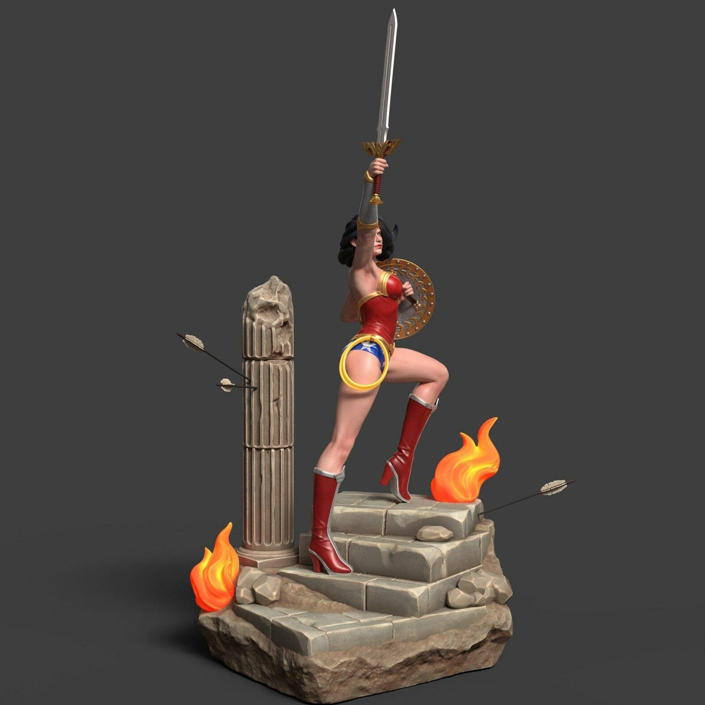 1469 Wonder Woman - DC Comics - STL 3D Print Files