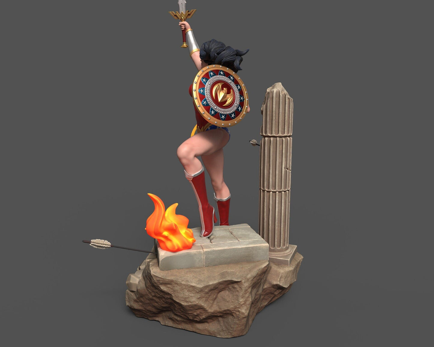 1469 Wonder Woman - DC Comics - STL 3D Print Files