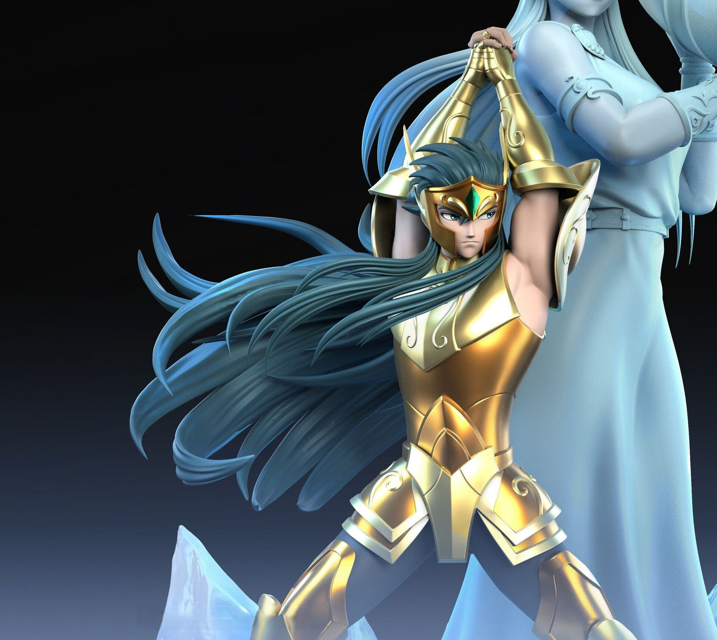 Aquarius Camus -  Saint Seiya - STL 3D Print Files