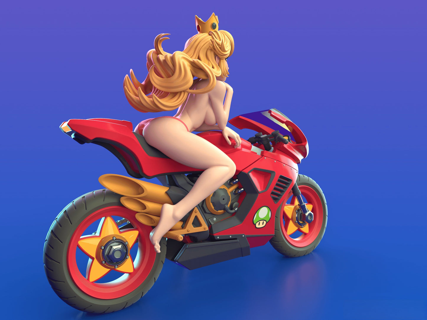 Peach NSFW - Super Mario Bros - STL 3D Print Files