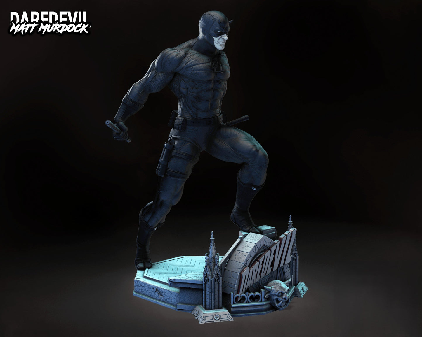 Daredevil Sculpture & Bust - Marvel Comics - STL 3D Print Files