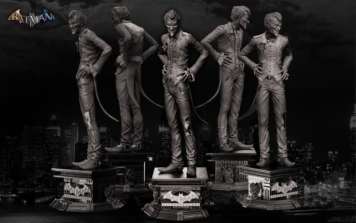 The Joker - Batman - Arkham Knight - STL 3D Print Files