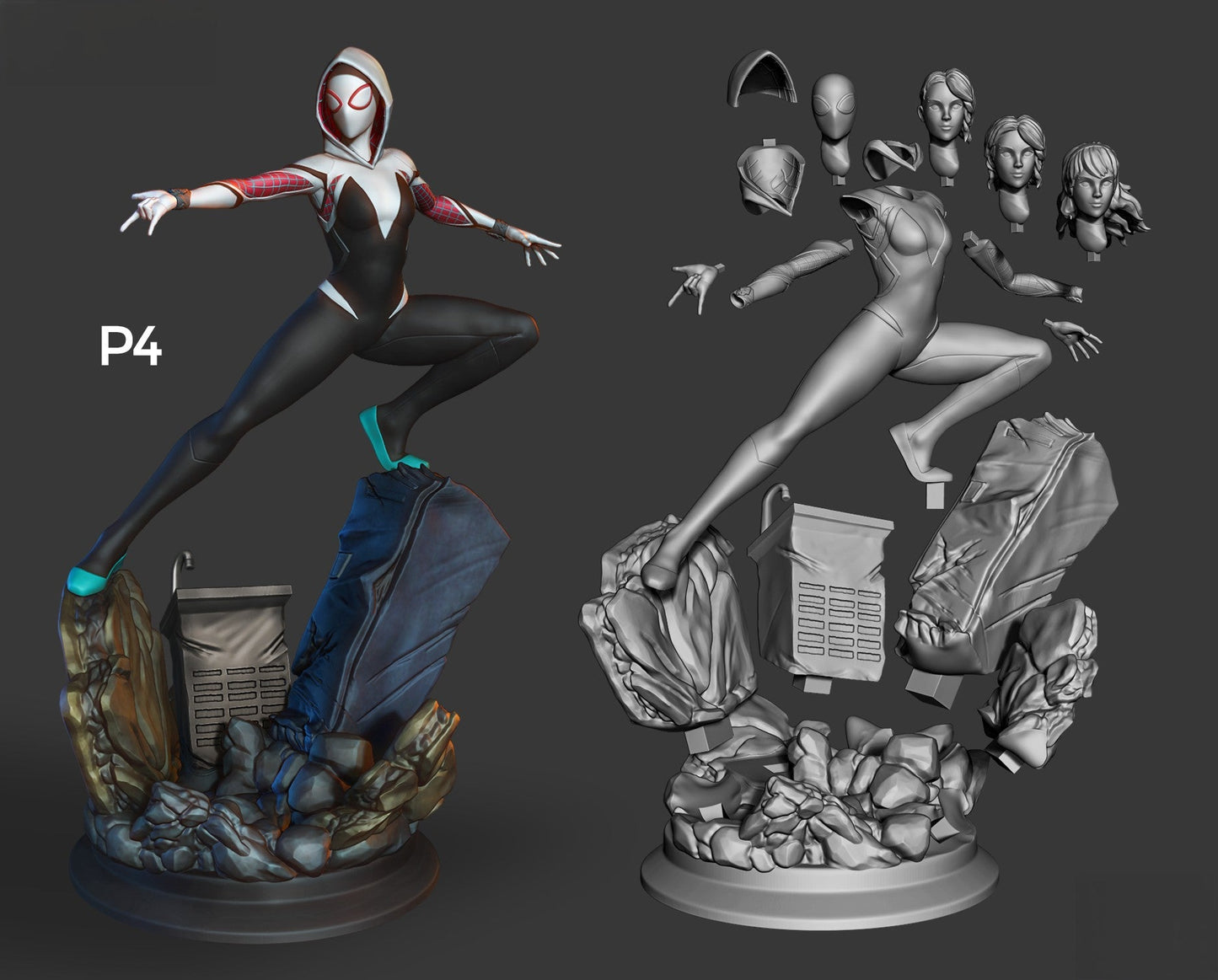 1378 Spider Gwen - MARVEL COMICS - STL 3D Print Files