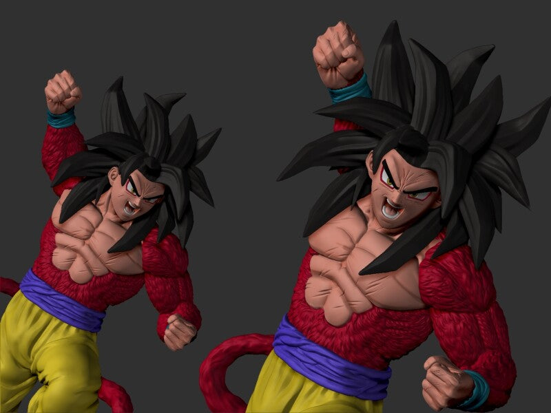 Goku SSJ4 AND Shenlong - Dragon Ball GT - STL 3D Print Files